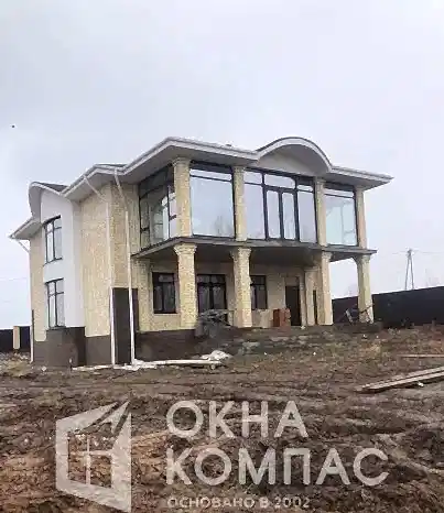 Фото объекта Остекление коттеджа и бани - 9 нестандартных конструкций