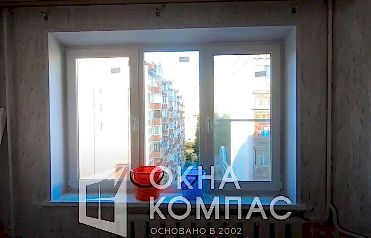 Фото объекта Остекление квартиры в г. Н. Новгород одной конструкцией.