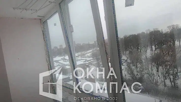 Фото объекта Остекление лоджии г. Н. Новгород - 1 конструкция