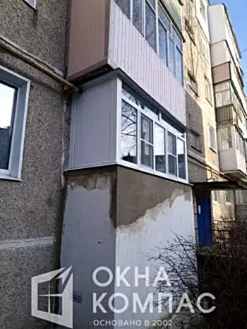 Фото объекта Остекление балкона в квартире г. Арзамас